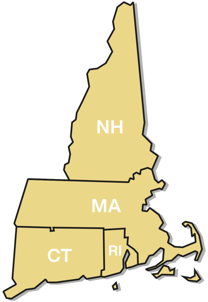 Connecticut, Rhode Island, New Hampshire & Massachusetts